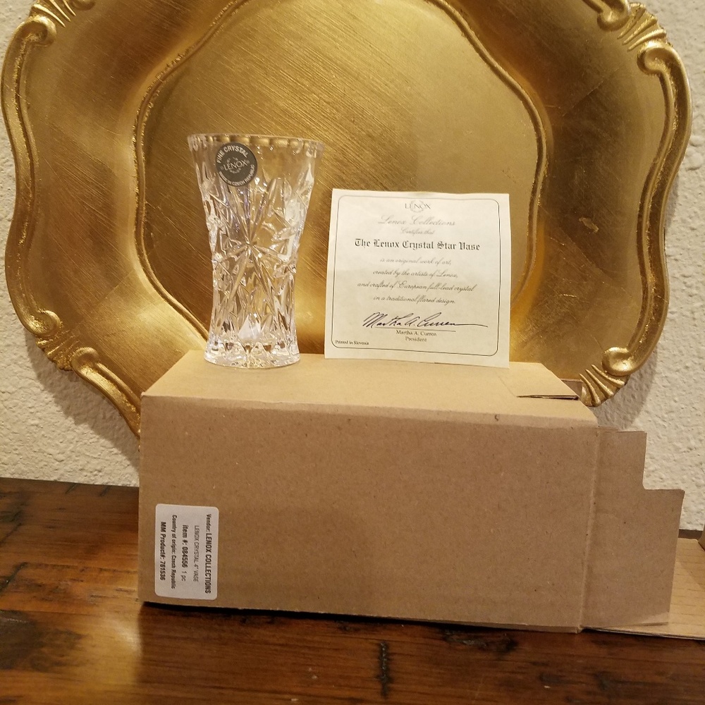 Set of 4 lenox cristal 4" vase - Picture 2 of 5
